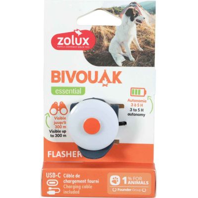 Flasher lumineux USB Bivouak (Bleu)