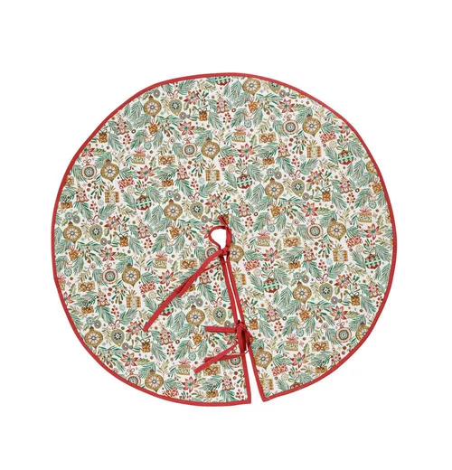 Déco jardin：Jupe de sapin de Noël coloris blanc en polyester - Ø 80 cm