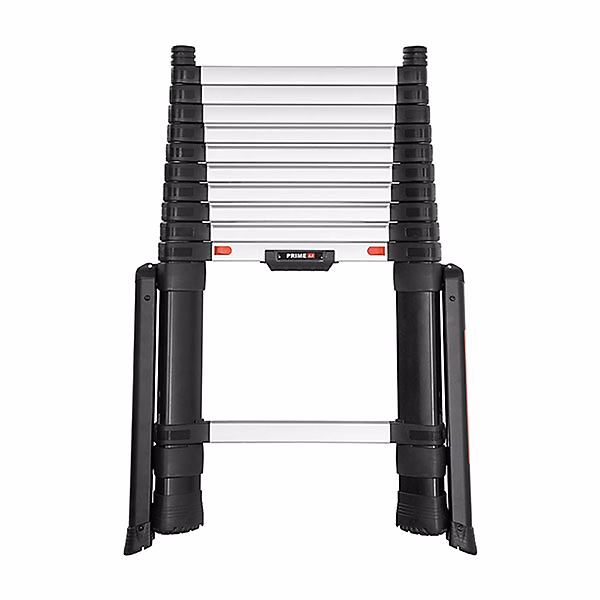 Echelle télescopique 3.50m avec stabilisateurs – Marches largeur 80mm, Hauteur de travail max. 4.30m, TEL, 72235STAB