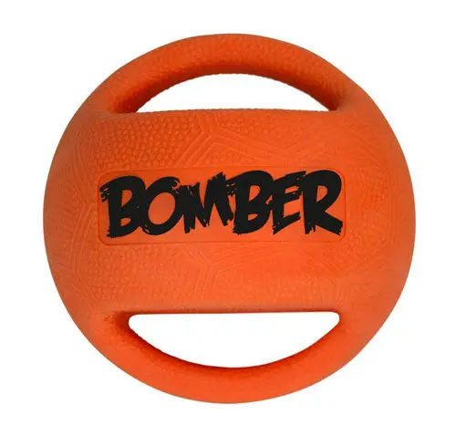 Jardin et plaisir：Balle pour chien en TPR coloris orange Zeus Bomber