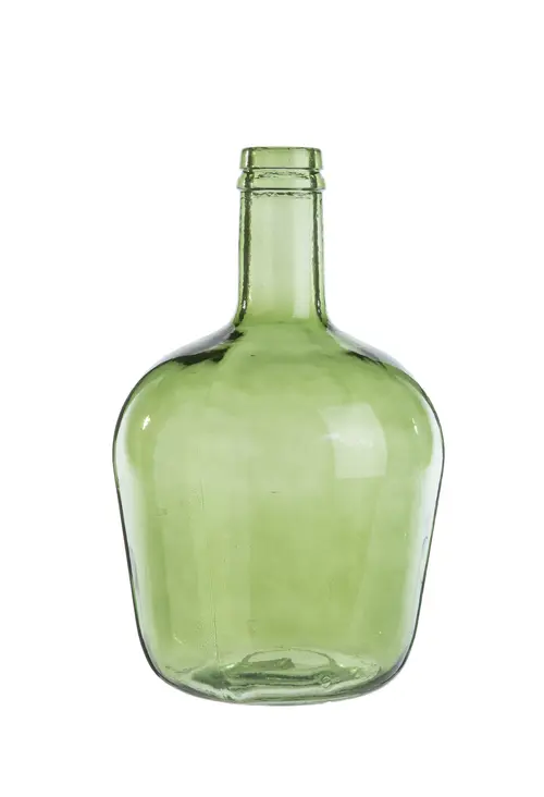 Tendance jardin:Bouteille en verre vert Diego - Ø 18 x H 30 cm