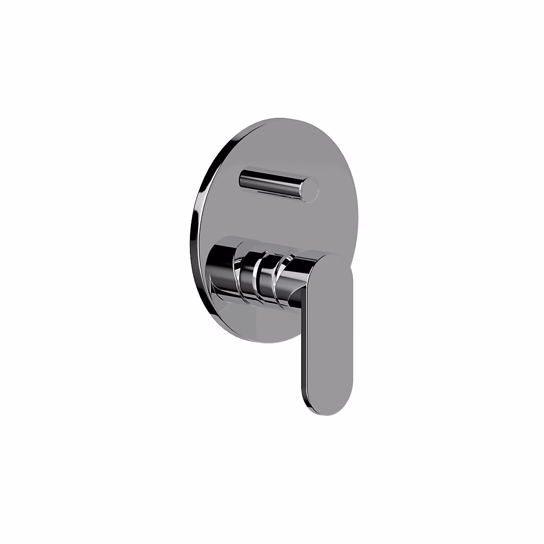 Ensemble Externe Encastrable Pour Douche Universelle 2 Voies – Plaque + Levier + Déviateur Amalfi