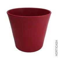 Extérieur loisirs:Cache-pot en céramique rouge mat Fresh - Ø 14,5 x H 12 cm
