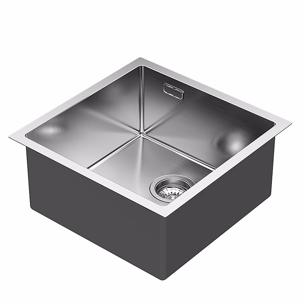 Évier SOLUT avec finition brossée en acier inoxydable Kibath – Réf. IJGAIJWCB2115330131