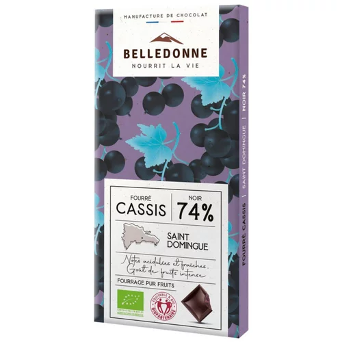 Espace vert facile:Tablette fourrée cassis bio Belledonne - 80 g