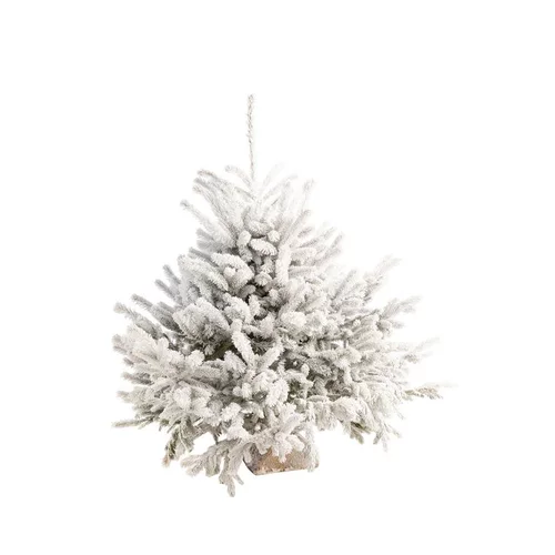 Pour un jardin plus agréable:Sapin de Noël naturel blanc effet enneigé Diamant Robin®