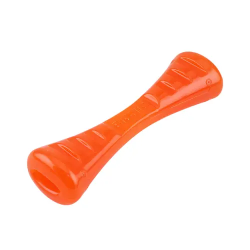 Jardin & équipement：Jouet pour chien en caoutchouc coloris orange bâton Bionic Urban Stick - Taille S