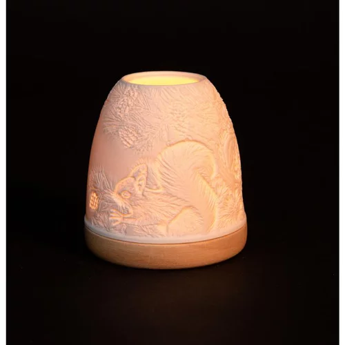 Nature maison:Mini-igloo lumineux en verre à motifs écureuils Bernard Grange