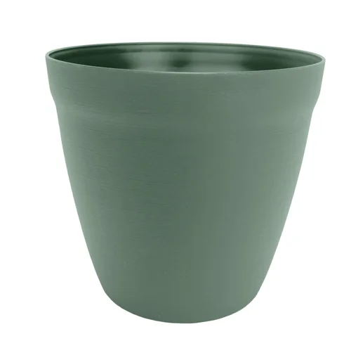 Style pour le jardin:Pot rond lilo Poetic botanic® coloris vert en plastique recyclé 3,9 L - Ø 20 cm