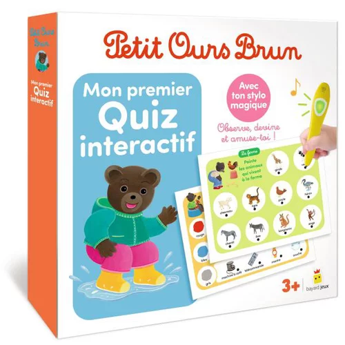 Équipement jardin：Quiz Mon premier Quiz interactif - Petit Ours Brun aux Éditions Bayard Jeunesse -