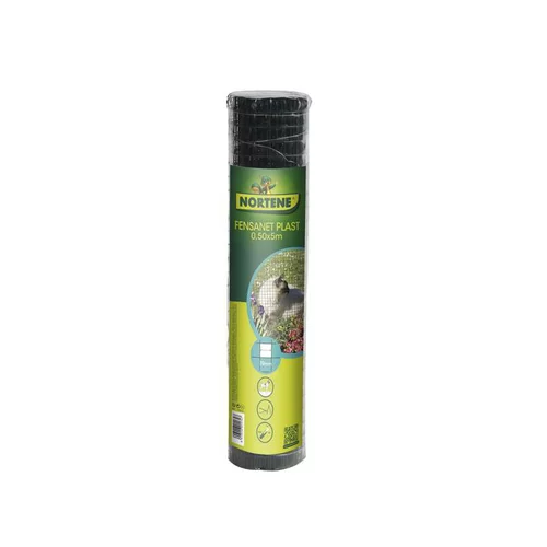 Idée jardin：Grillage à maille carrée 19 mm vert Nortène Fensanet - 0,5 x 5 m
