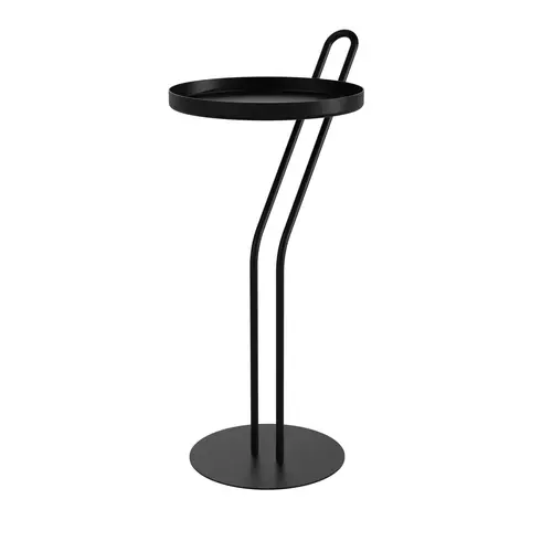 Pour votre jardin：Sellette coloris noir charbon en métal Angula Louis Moulin - 52 x 25 cm