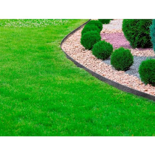 À adopter au jardin：Bordure rigide et flexible en polyester recyclé anthracite Jardin d'Jo - L 15 m x H 14 cm