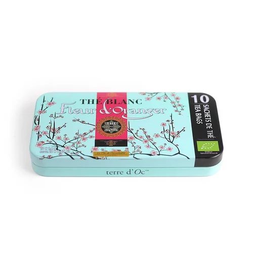 Une idée pratique pour l’extérieur：Thé nomade fleur oranger bio Terre d’Oc – 10 x 1,4 g