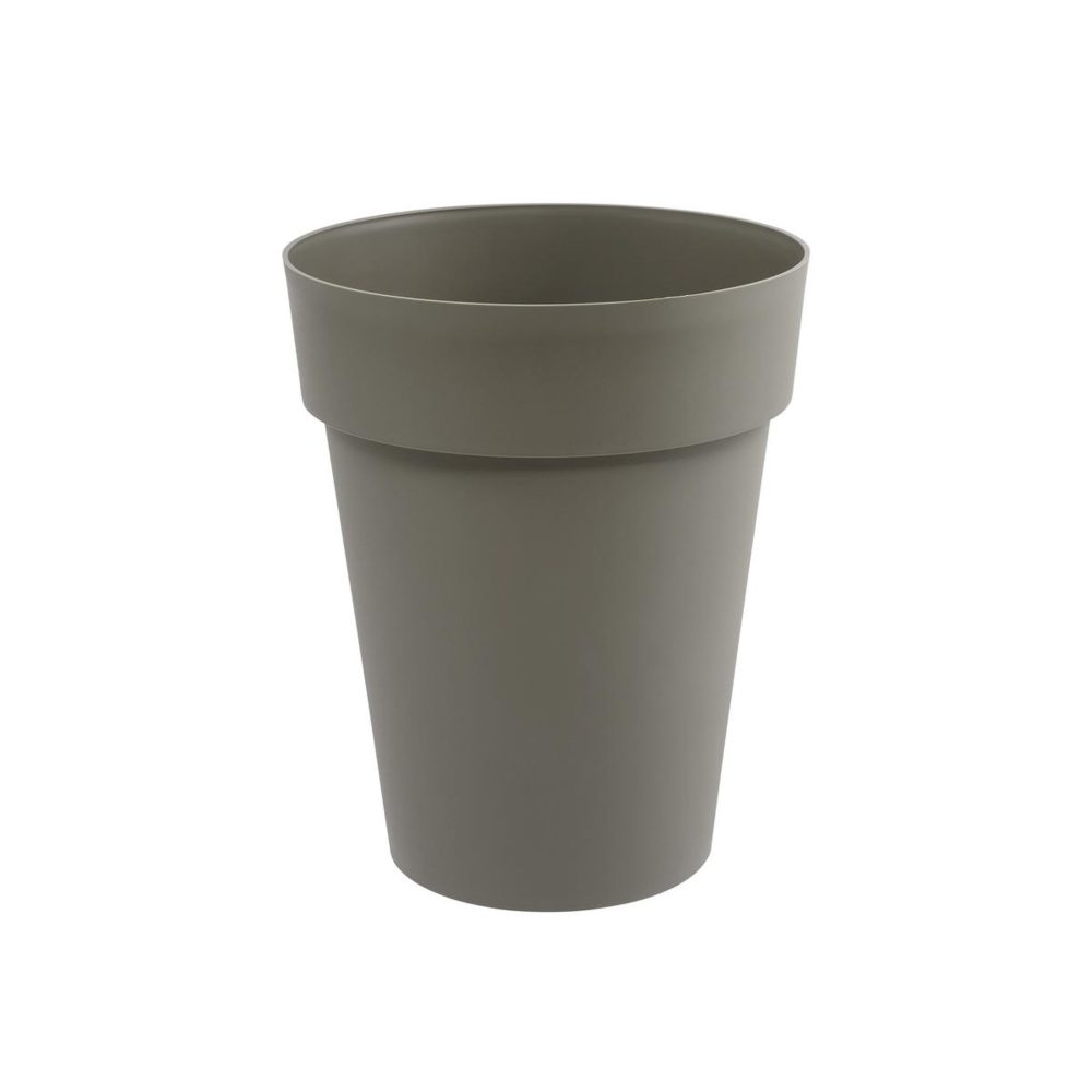 Eda Pot de fleur rond toscane ø 44 x h.53 cm taupe - eda