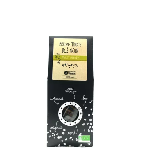 Extérieur équipement：Breizh Toast blé noir nature bio. La boîte de 125 g