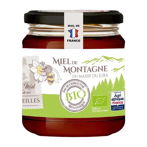 Équipement jardin：Miel de Montagne pot en verre 375g