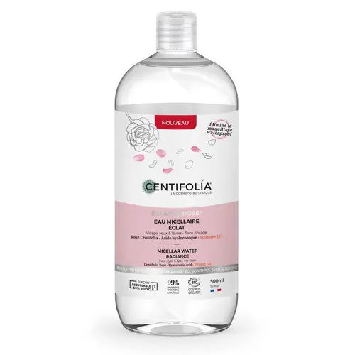 Idée extérieure:Eau micellaire éclat de rose bio Centifolia - 500 ml