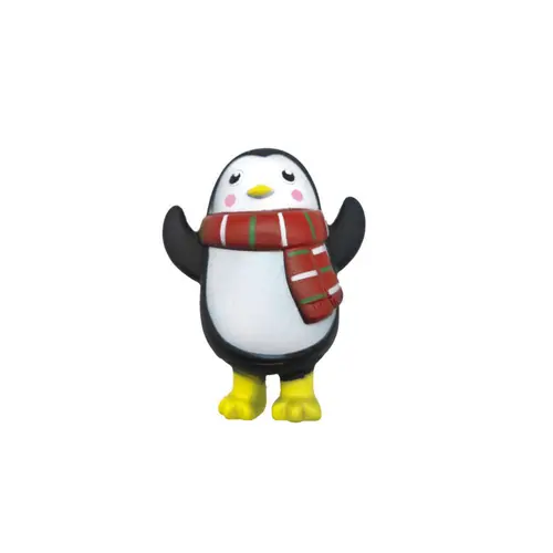 Espace vert facile：Jouet de Noël pour chien pingouin en vinyle coloris noir Bubimex - 12 cm