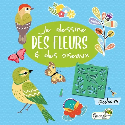 Jardin essentiel:Livre "Je dessine des fleurs et des oiseaux" aux Éditions Grenouille