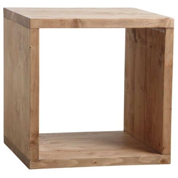 Etagère 1 case en épicéa ciré miel (1 case)