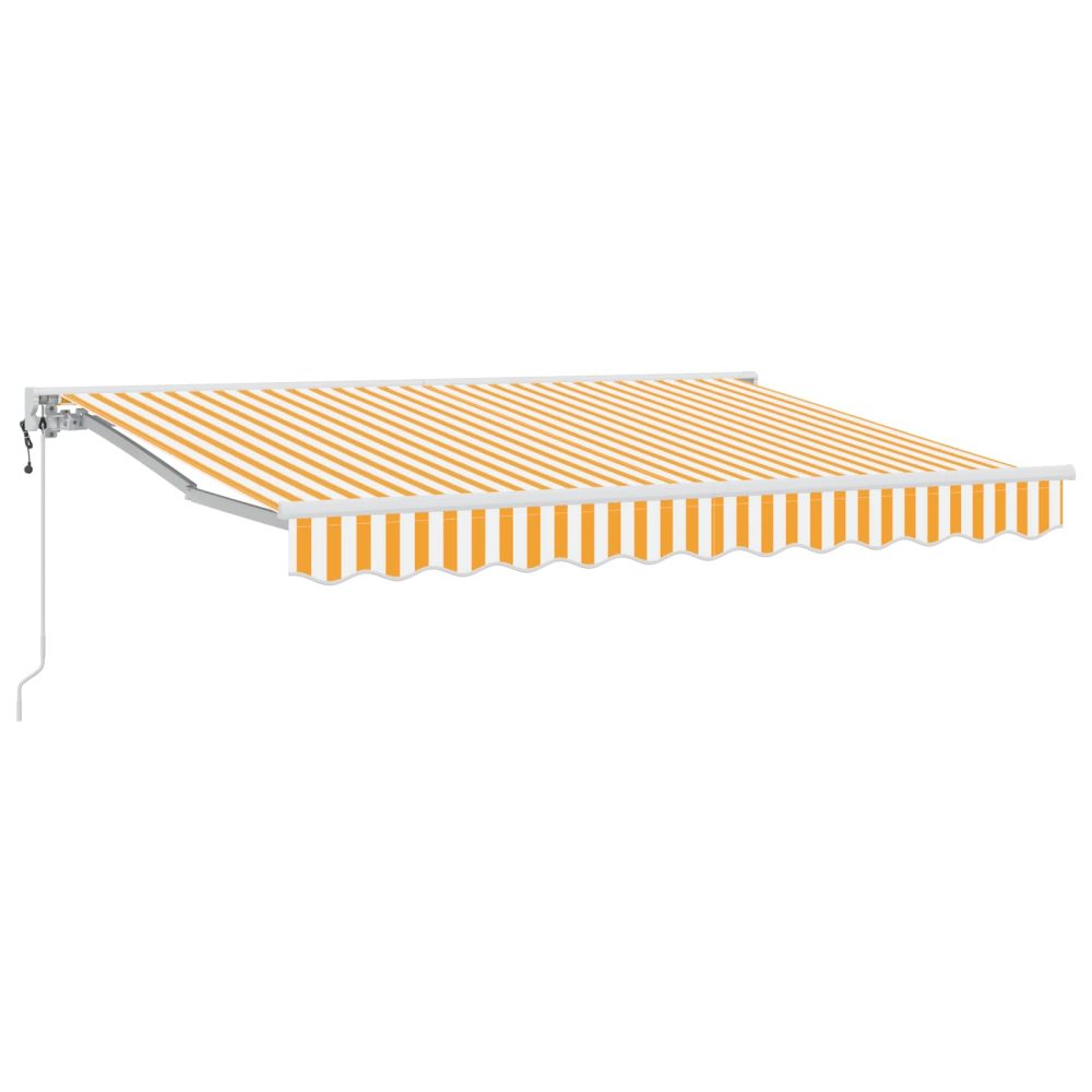 vidaXL Auvent rétractable électrique Orange 3,5 x 2,5 m