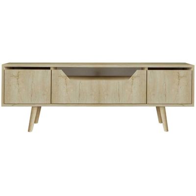 Meuble TV en aggloméré 150 x 29.8 x 53 cm Roma (Chêne)