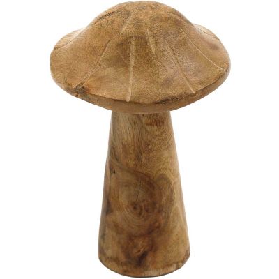 Champignon déco en manguier (15 x 12 cm)