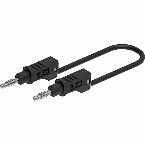 Cordon de mesure banane mâle 4 mm 50 cm – 12 A, 0,75 mm², modèle 2111-CD1-50N