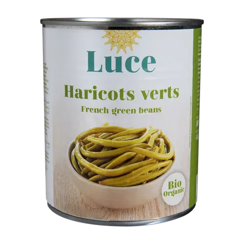 Pour aménager vos extérieurs:Haricots verts extra-fins bio Luce - 800 g