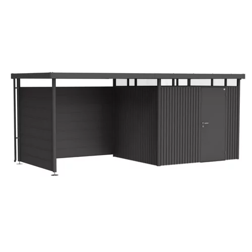 Univers végétal：Paroi latérale pour l’auvent de l’abri de jardin HighLine H2 Acier galvanisé gris foncé 157x5x181 cm