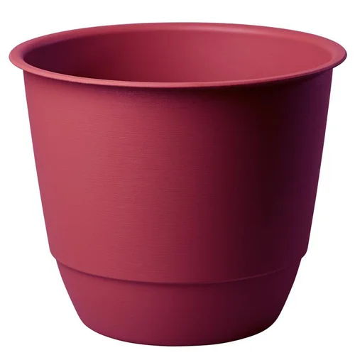 Vie extérieure:Pot en matière recyclée Poetic Joy 40 cerise - Ø 38,6 x H 31,2 cm