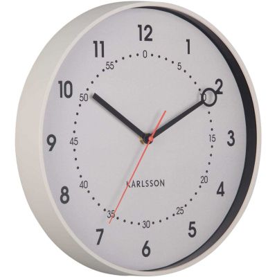 Horloge murale en résine Fresco (Gris foncé)