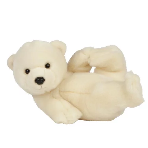 Pour compléter votre espace extérieur:Ourson blanc jouant Living Nature - 30 cm