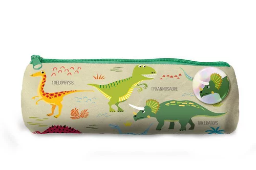 Le jardin au quotidien:Trousse dinosaures multicolore Editions Cartes D’art - 23 cm