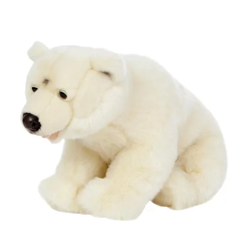 Pour équiper le jardin:Grand ours polaire Living Nature - 45 cm