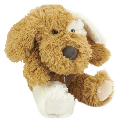 Peluche chien en acrylique brun (20 cm)