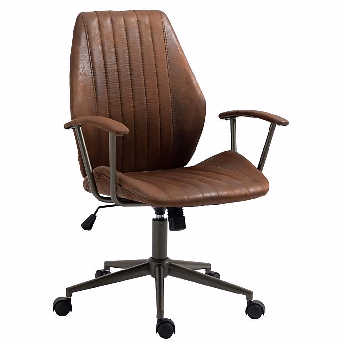 CLP-Fauteuil de bureau Retro Nampa en Similicuir ajustable et pivotant-Array