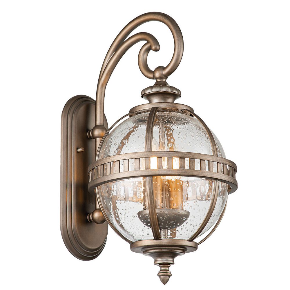Elstead Kichler Halleron Lanterne murale d'extérieur en bronze bruni – IP44