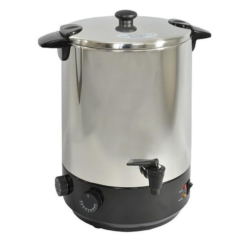 Kitchen chef Stérilisateur de bocaux électrique inox avec robinet et minuteur 19l 1650w – Matériel de jardin