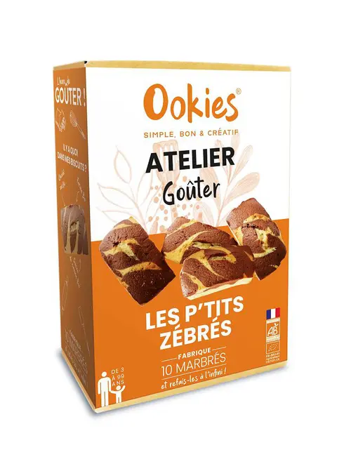 Jardin à vivre：Box atelier goûter Ookies Les p’tits zébrés - 465 g