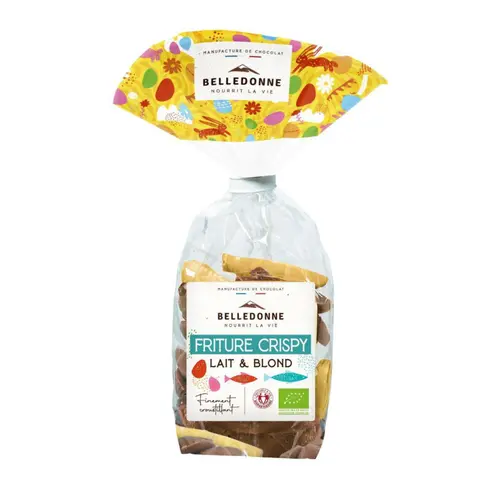 Pour profiter dehors:Friture croustillante lait & blond bio Belledonne - 120 g