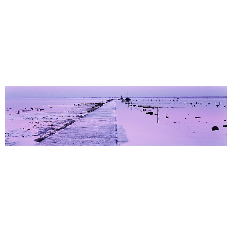 Brise vue imprimé MAREE BASSE – H.0.8 x L.3 m, 100% occultant, Made in France par Scenolia + kit de fixation offert