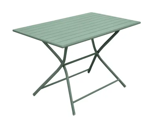 Style extérieur：Table Max coloris vert en aluminium - 110 x 70 x 74 cm