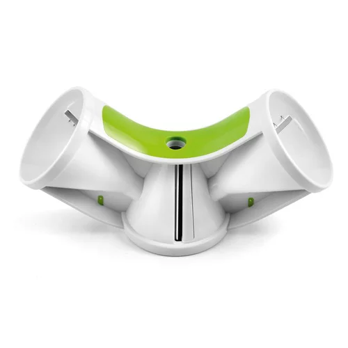 Pratique pour le jardin：Coupe spirale triple en plastique et inox vert et blanc