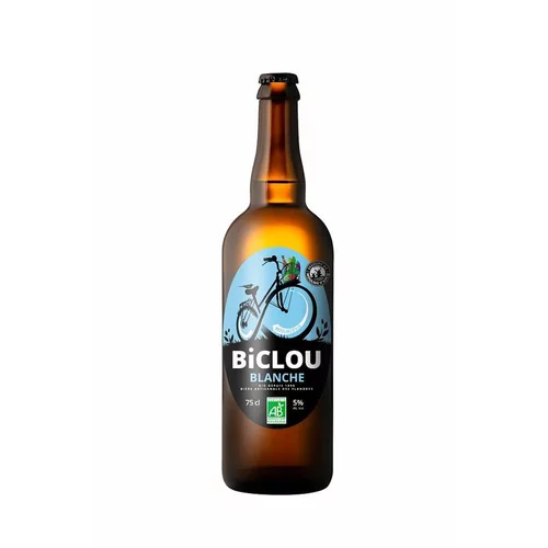 Un choix pratique pour le jardin：Bière Biclou blanche - 75 cl