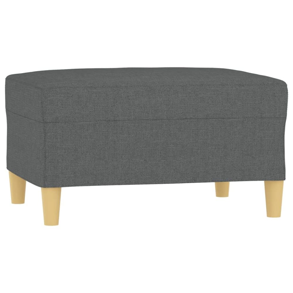 vidaXL Repose-pied Gris foncé 70x55x41 cm Tissu – Mobilier de jardin
