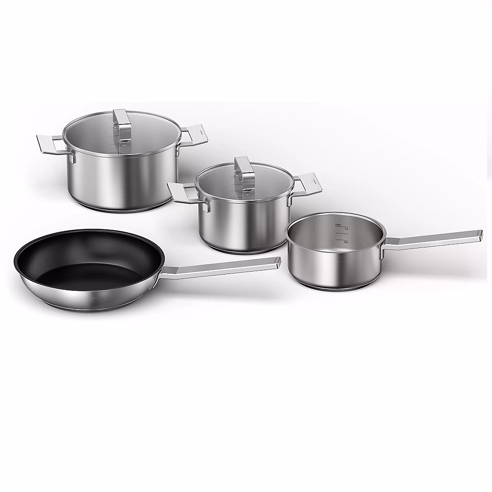 Batterie de cuisine 4 pièces acier inoxydable Siemens HZ9SE040 – Réf. WJTWHICVR0095528082