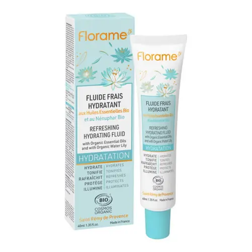 Qualité au jardin：Fluide frais hydratant Florame - 40 ml