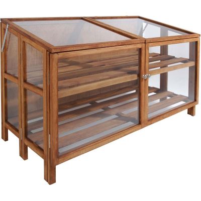 Mini serre de jardin en bois dur (118,5 cm)